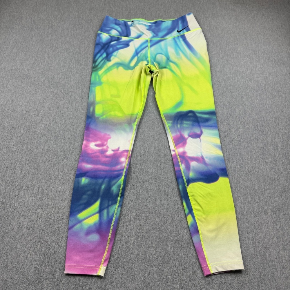 Nike Dri-Fit Legendary‎ Lava Pants Womens Large Leggings Volt Yoga Gym Workout